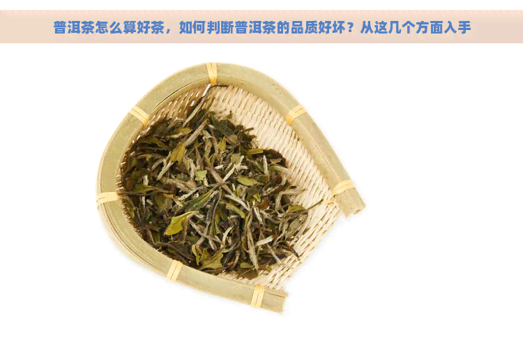 普洱茶怎么算好茶，如何判断普洱茶的品质好坏？从这几个方面入手