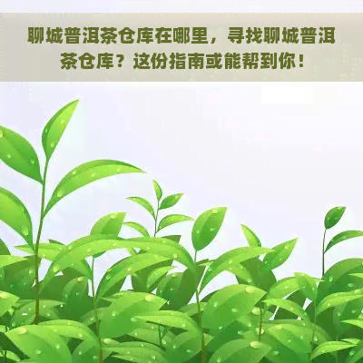 聊城普洱茶仓库在哪里，寻找聊城普洱茶仓库？这份指南或能帮到你！