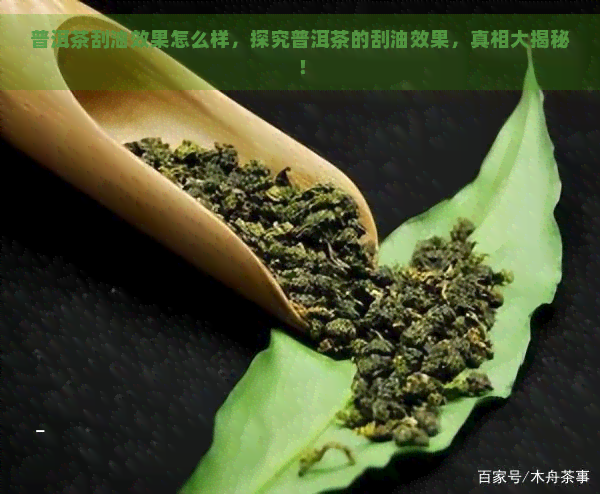 普洱茶刮油效果怎么样，探究普洱茶的刮油效果，真相大揭秘！