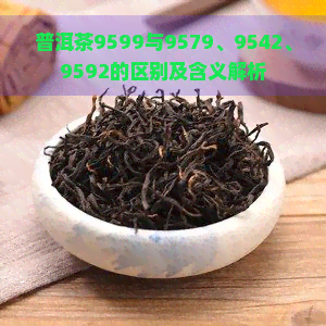 普洱茶9599与9579、9542、9592的区别及含义解析