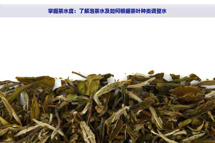 掌握茶水度：了解泡茶水及如何根据茶叶种类调整水