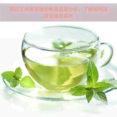 闽红工夫茶中端价格及品质分析，了解如何选择合适的茶叶