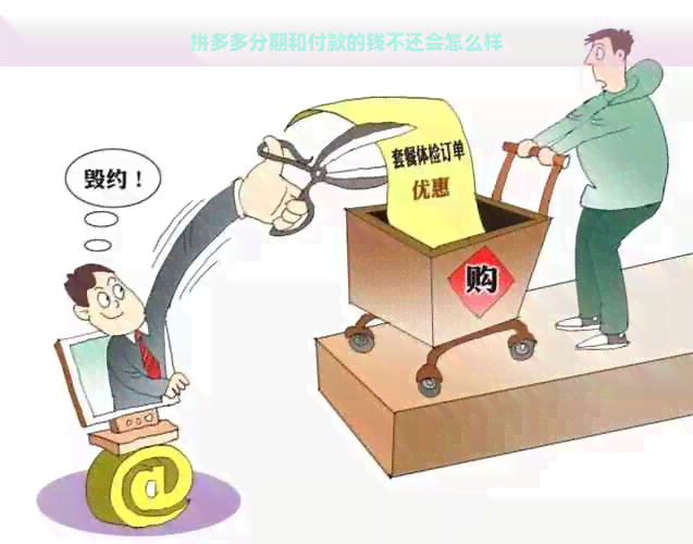 拼多多分期和付款的钱不还会怎么样