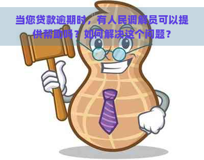 当您贷款逾期时，有人民调解员可以提供帮助吗？如何解决这个问题？