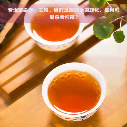 普洱茶杀青：工序、目的及影响后的转化，如何判断杀青程度？