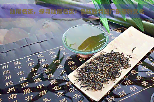 汕尾名茶，探寻汕尾名茶：品味独特的广东茶叶文化