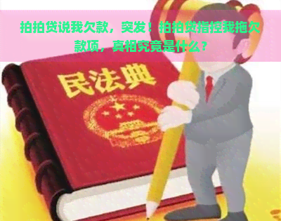 说我欠款，突发！指控我拖欠款项，真相究竟是什么？