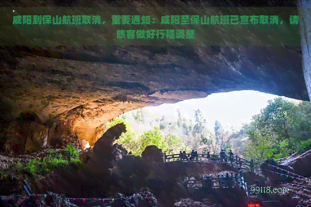 咸阳到保山航班取消，重要通知：咸阳至保山航班已宣布取消，请旅客做好行程调整