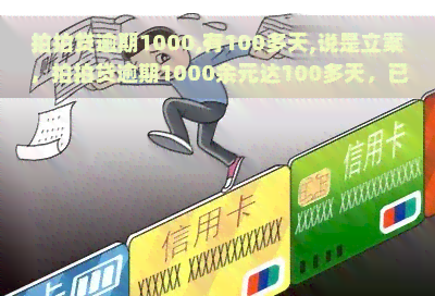 逾期1000,有100多天,说是立案，逾期1000余元达100多天，已被立案调查