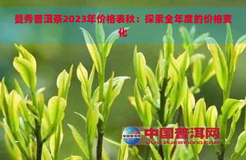 曼秀普洱茶2023年价格表秋：探索全年度的价格变化