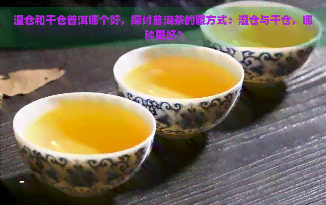 湿仓和干仓普洱哪个好，探讨普洱茶的藏方式：湿仓与干仓，哪种更好？