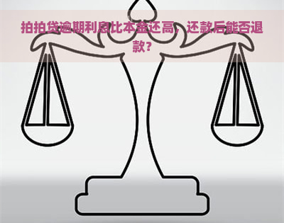 逾期利息比本金还高，还款后能否退款？