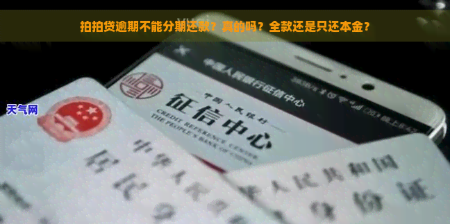 逾期不能分期还款？真的吗？全款还是只还本金？