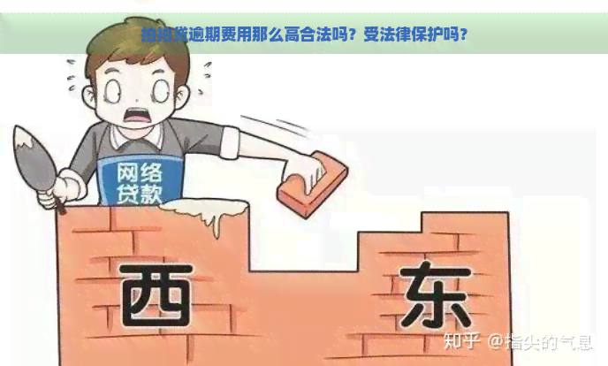 逾期费用那么高合法吗？受法律保护吗？