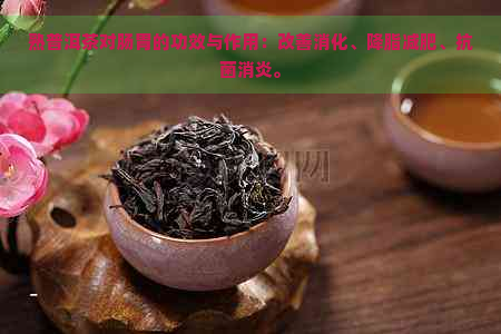 熟普洱茶对肠胃的功效与作用：改善消化、降脂减肥、抗菌消炎。