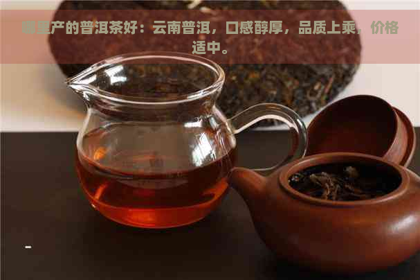 哪里产的普洱茶好：云南普洱，口感醇厚，品质上乘，价格适中。