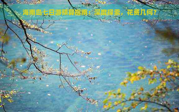 海南岛七日游预算指南：深度探索，花费几何？