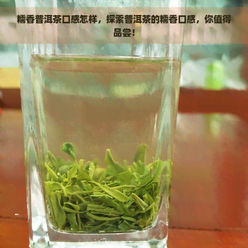 糯香普洱茶口感怎样，探索普洱茶的糯香口感，你值得品尝！