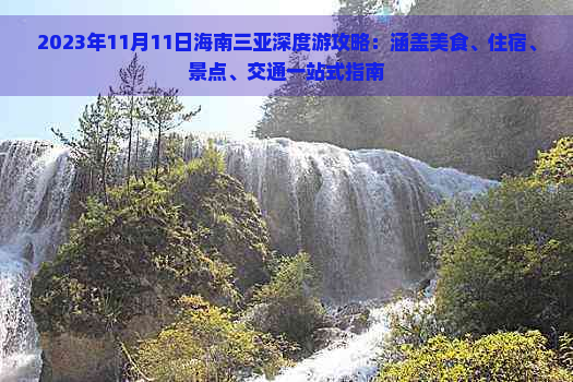 2023年11月11日海南三亚深度游攻略：涵盖美食、住宿、景点、交通一站式指南