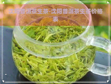 沈阳普洱茶生茶-沈阳普洱茶生茶价格表