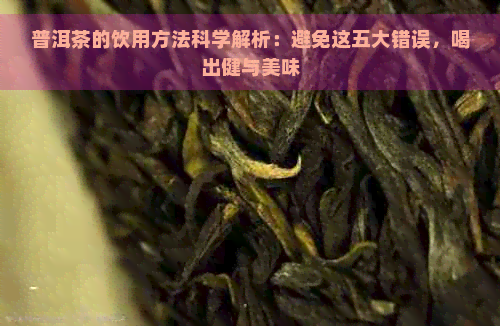 普洱茶的饮用方法科学解析：避免这五大错误，喝出健与美味