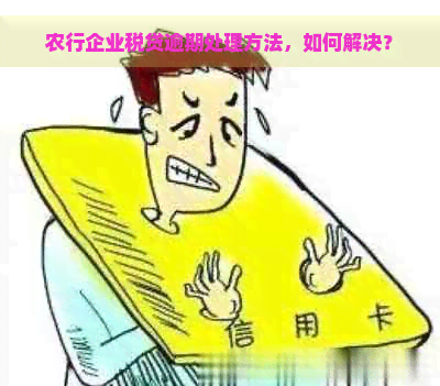 农行企业税贷逾期处理方法，如何解决？