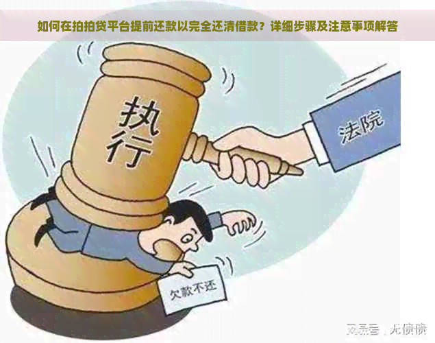 如何在平台提前还款以完全还清借款？详细步骤及注意事项解答