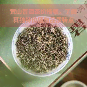 荒山普洱茶价格表，了解其独特价值与品质特点