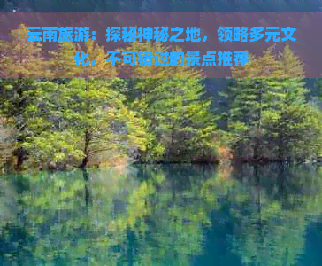 云南旅游：探秘神秘之地，领略多元文化，不可错过的景点推荐