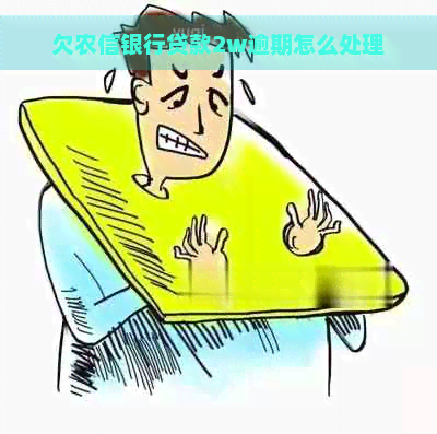 欠农信银行贷款2w逾期怎么处理