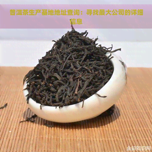 普洱茶生产基地地址查询：寻找更大公司的详细信息