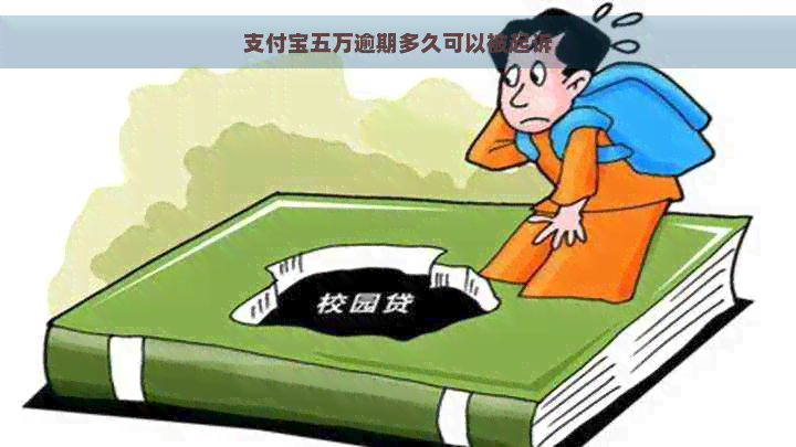 支付宝五万逾期多久可以被起诉