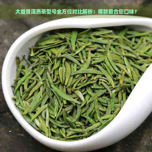 大益普洱熟茶型号全方位对比解析：哪款最合您口味？