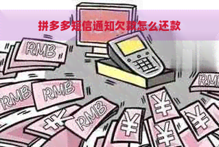 拼多多短信通知欠款怎么还款