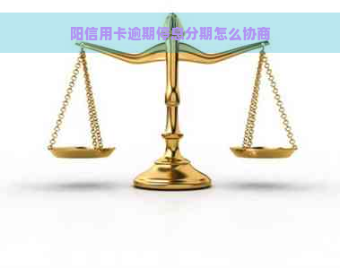 阳信用卡逾期停息分期怎么协商