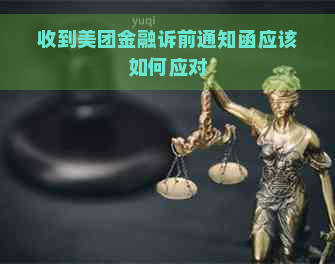 收到美团金融诉前通知函应该如何应对