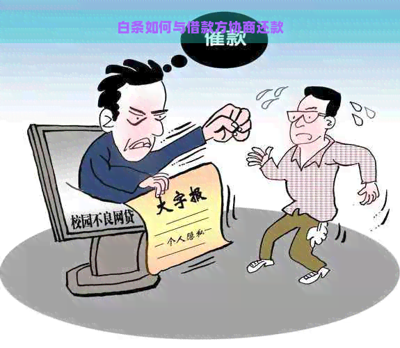 白条如何与借款方协商还款