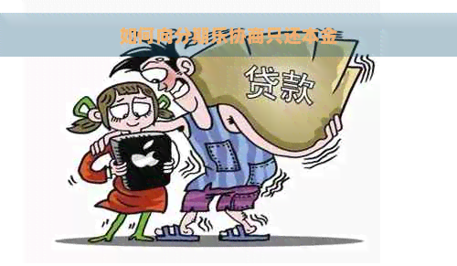 如何向协商只还本金