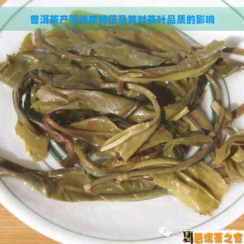 普洱茶产区纬度特征及其对茶叶品质的影响