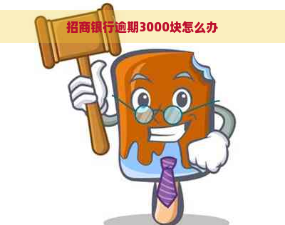 招商银行逾期3000块怎么办