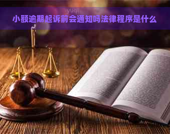 小额逾期起诉前会通知吗法律程序是什么