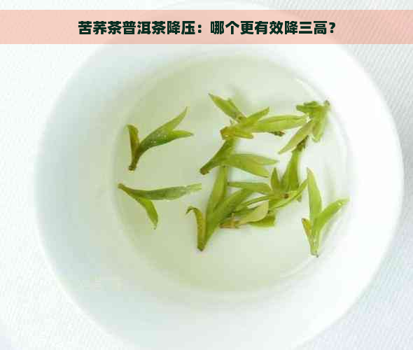 苦荞茶普洱茶降压：哪个更有效降三高？