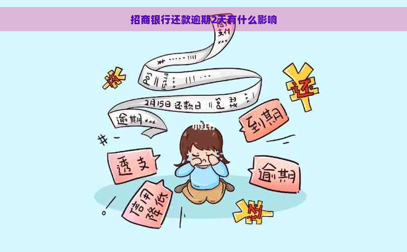 招商银行还款逾期2天有什么影响