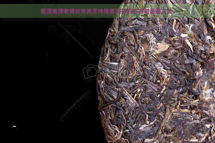 普洱茶洋老师分享关于冲泡普洱茶的技巧和品鉴方法。