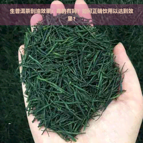 生普洱茶刮油效果：真的有吗？如何正确饮用以达到效果？