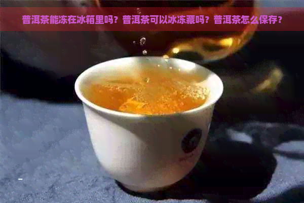 普洱茶能冻在冰箱里吗？普洱茶可以冰冻藏吗？普洱茶怎么保存？