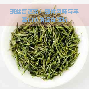 班盆普洱茶：独特风味与丰富口感的深度解析