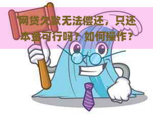 '网贷欠款无法偿还，只还本金可行吗？如何操作？请专家指导。'