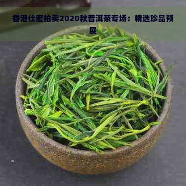 仕宏拍卖2020秋普洱茶专场：精选珍品预展