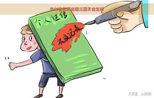 支付宝花呗逾期三四天会怎样